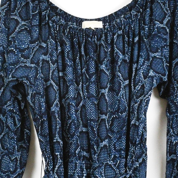 Michael Kors  A-Line Belted Snake-Print Dress - Picture 3 of 6
